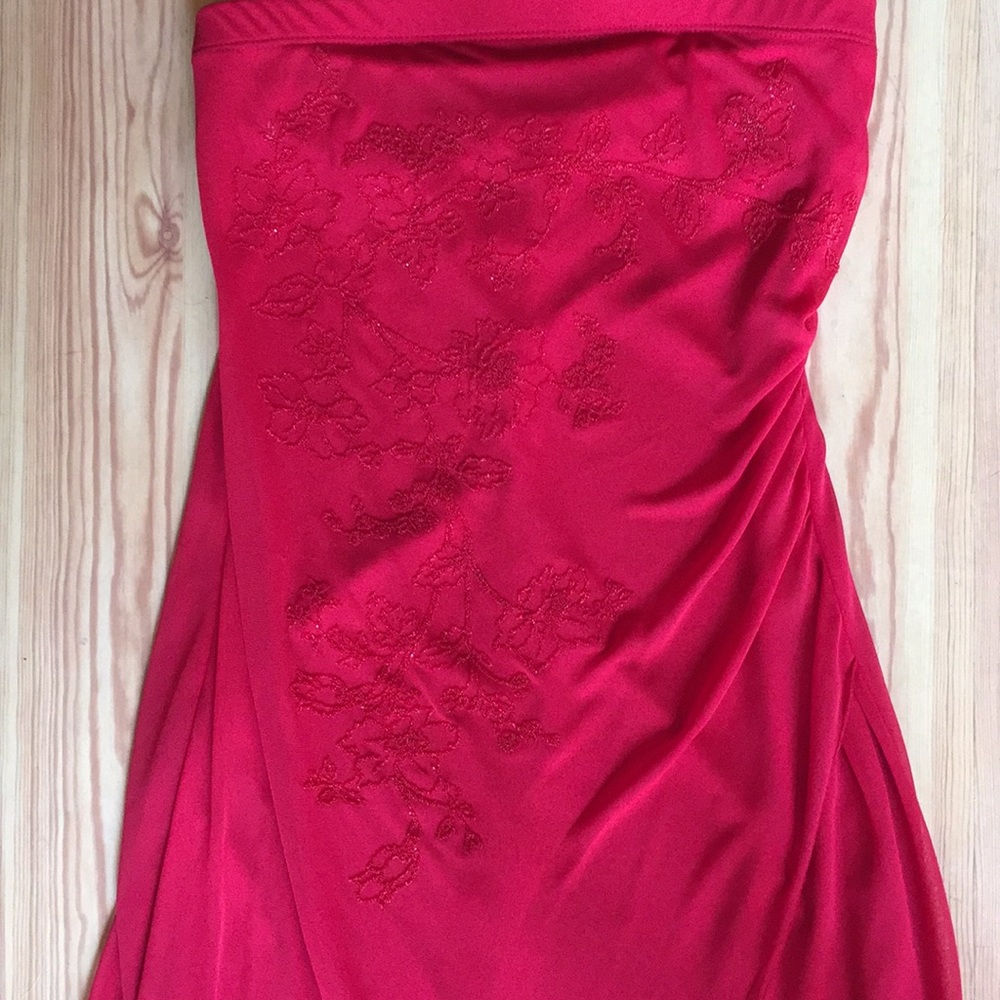 Strapless gown
